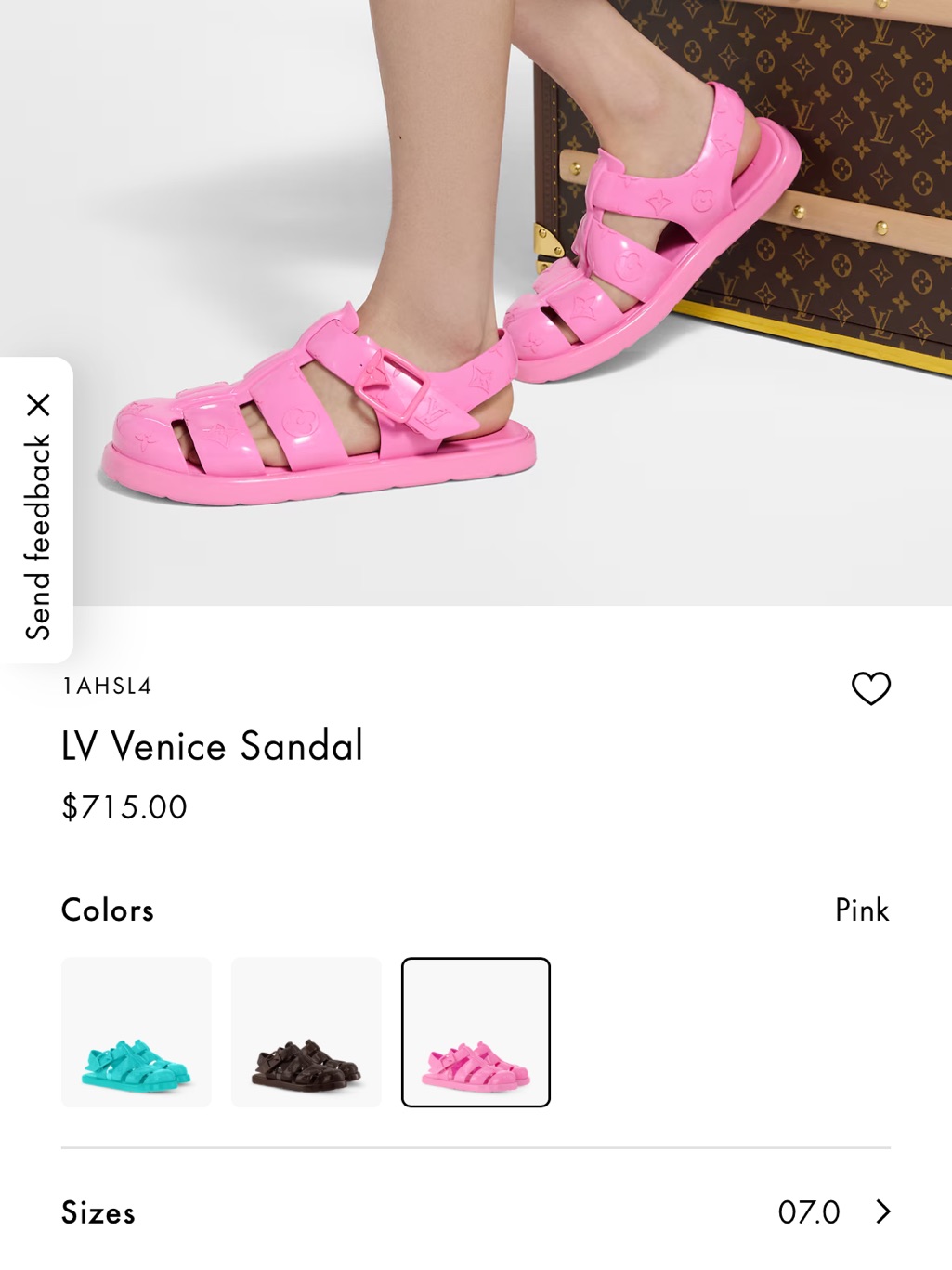 Nwb Louis Vuitton Lv Venice Sandal